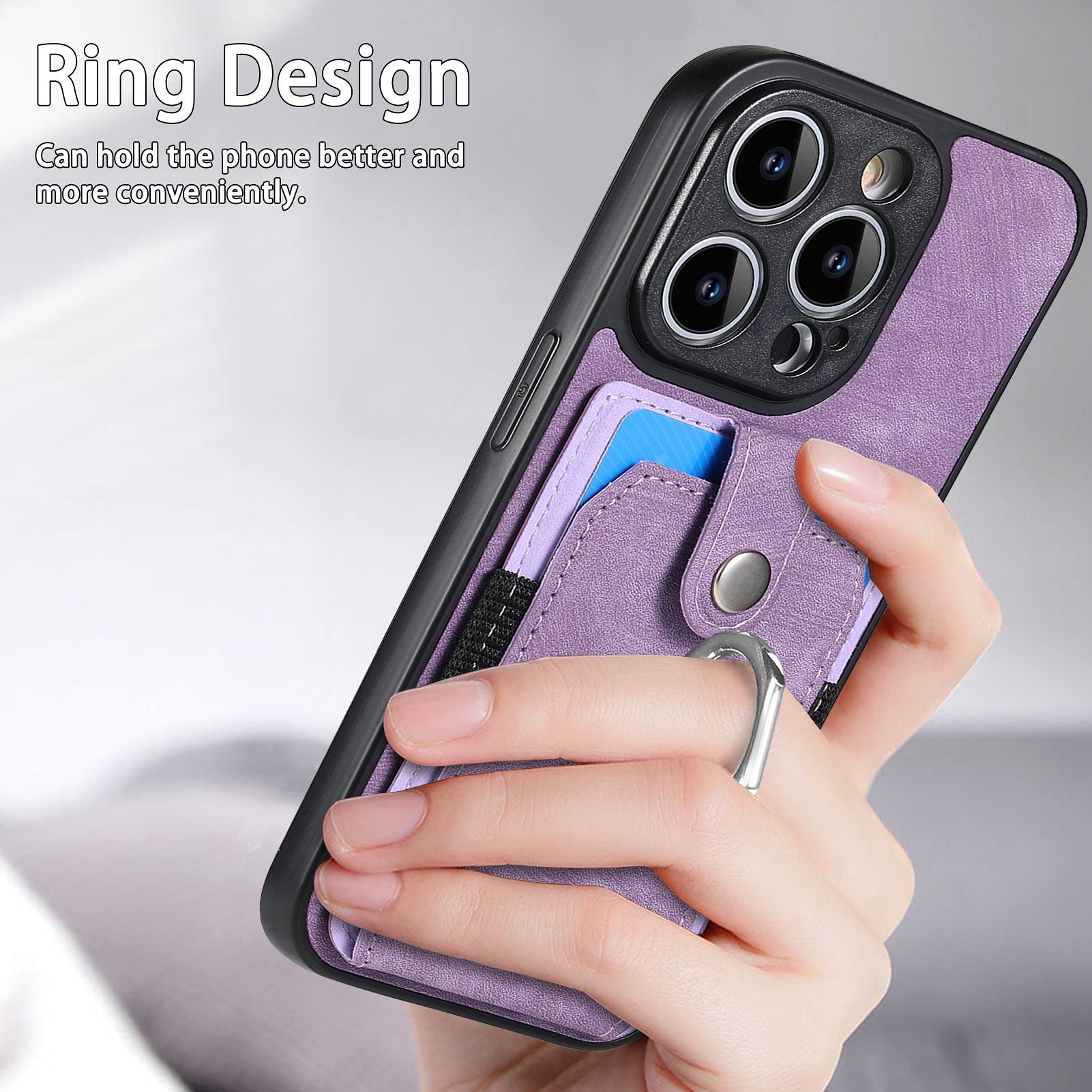 For iPhone 14 Pro Case Anti-Drop PU Leather TPU PC Case Card Holder Phone Cover with Kickstand For iPhone 14 Pro Case Anti-Drop PU Leather TPU PC Case Card Holder Phone Cover with Kickstand